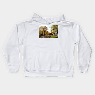 Autumn Trees Bourton on the Water Cotswolds Kids Hoodie